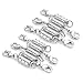 Tegg Popular 10 Pcs Silver Plated Magic Magnetic Clever Clasp Built-in Safety Magnetic Lock with Lobster Clasp for Jewelry Making DIY Necklace Bracelet.