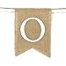 Andaz Press Real Burlap Fabric Pennant Hanging Banner Oh Baby, Pre-Strung, No Assembly Required, 1-Set