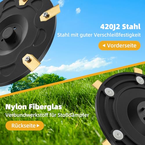 i105E Replacement Blades + Blade Plate + 30 Screws Compatible with Segway Navimow i105E, i108E, i110N, i205 AWD, i208 AWD Robotic Lawnmower Replacement Parts - i205 AWD Blade Disc Accessories for Segway