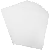 NATURALABEL Water-Soluble Paper, 8.5" x 11", 12 Sheets | Dissolves in water, printable &amp; writable, for memorials, prayers, journals, spy &amp; secret messages