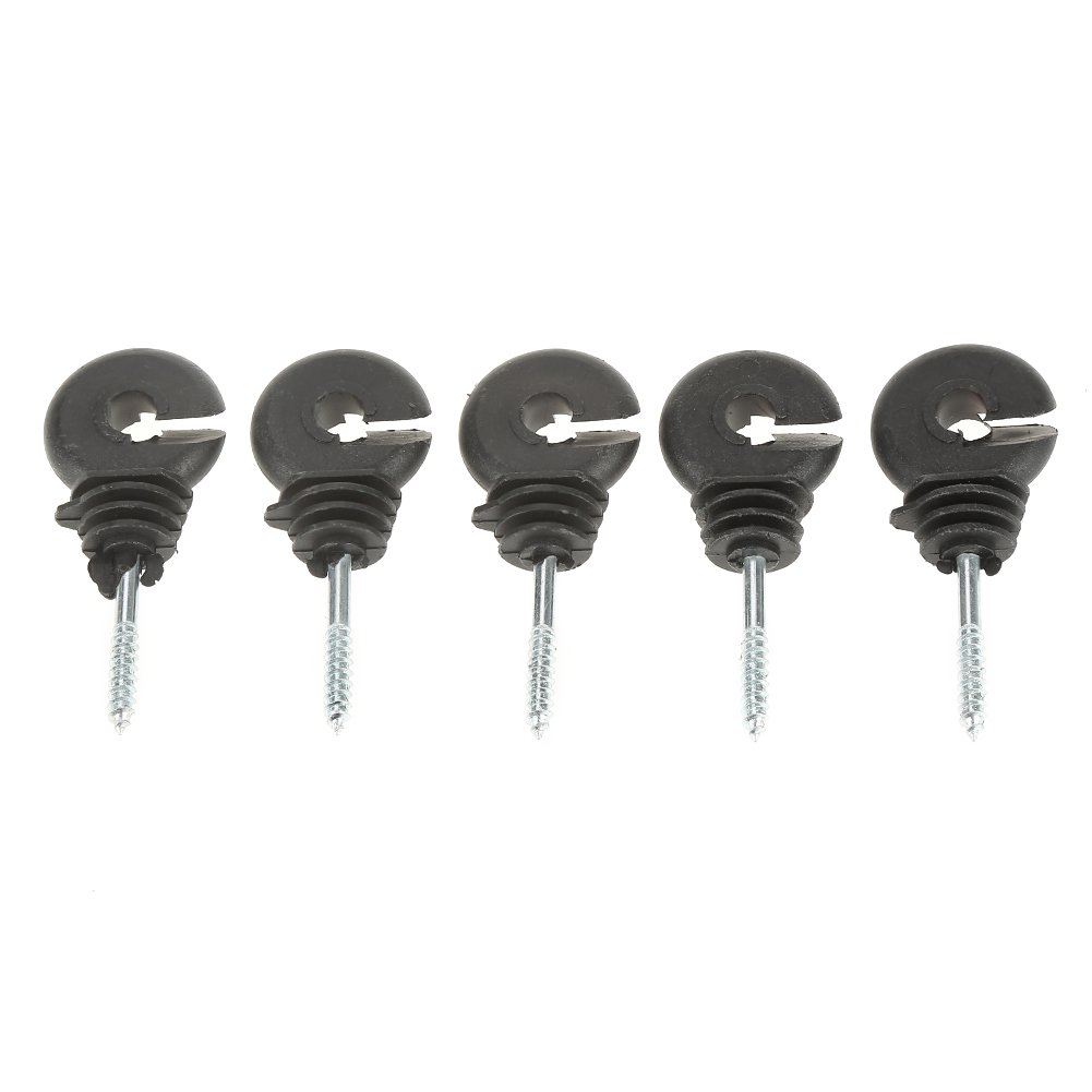 50pcs Electric Fence Insulator Screw in Wood Post Insulators for Animal Husbandry Electronic, Insulator