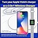 2-in-1 Wireless Fast Charger, Dual Wireless Charging Pad Induction Charger Base for Apple Watch Series 4/3/2/1 & iPhone Xs Max iPhone X 8 Plus Galaxy S8/S9/Plus/Note 8/S7 & All Qi-Enabled Devices