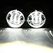 Black 7 Inch Led Round Headlight and 4.5 Inch Matching Passing Lamps Fog Lights for Harley Davidson Motorcycles