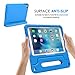 MoKo Case Fit iPad Pro 9.7 - Kids Friendly Shock Proof Convertible Handle Light Weight Super Protective Stand Cover Case with Apple Pencil Holder Fit Apple iPad Pro 9.7 Inch 2016 Release Tablet, Blue