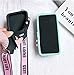 UnnFiko Wallet Case Compatible with iPhone 6 / 6s, Cute Camera Design, Flip Case Cover with Kickstand Function and Card Slots and Long Shoulder Strap (Blue, iPhone 6 / 6s)