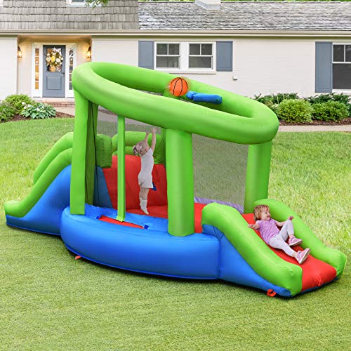BOUNTECH Inflatable Bounce House, Kids Playhouse W/ Double Slides