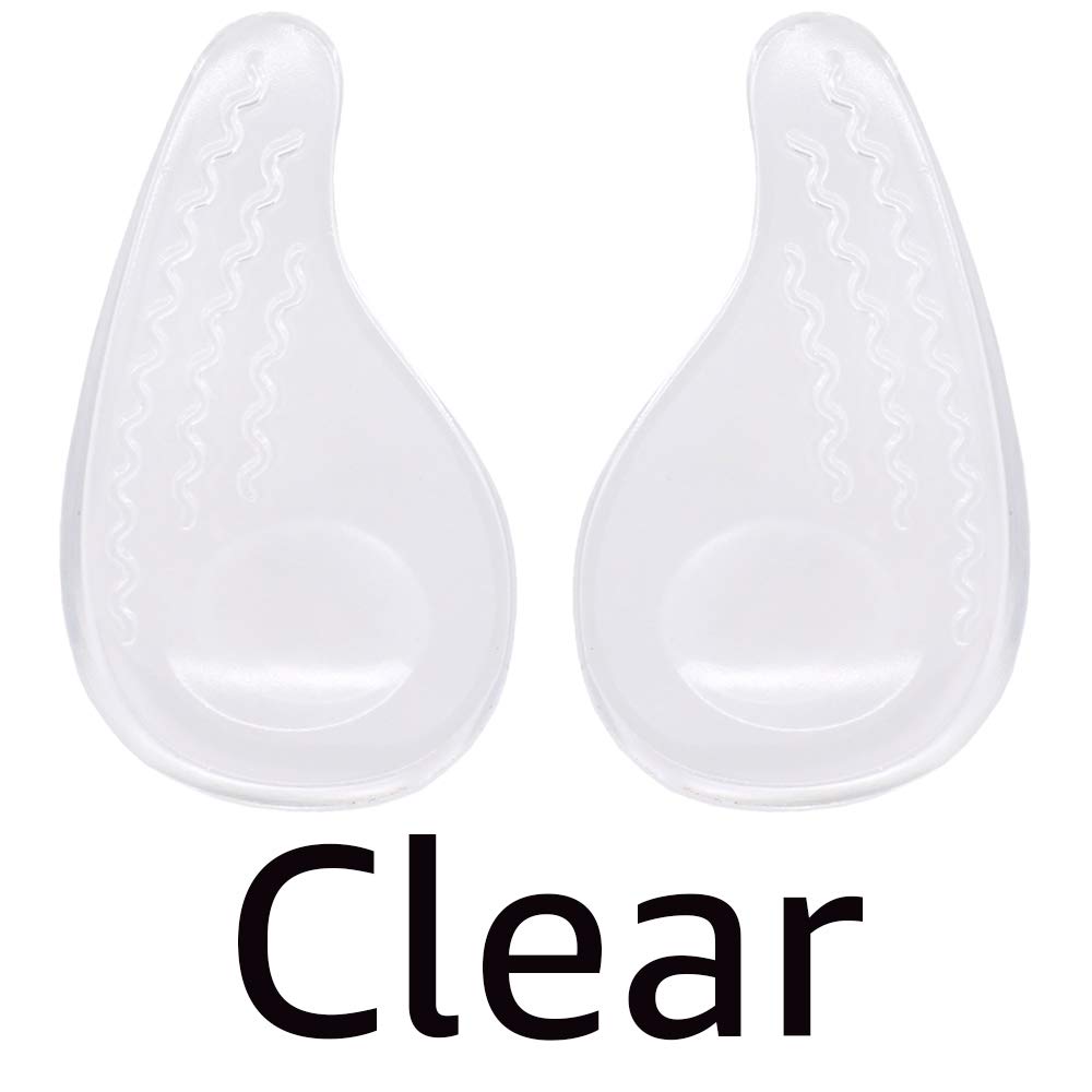 Dr. Foot\'s Supination Insoles & Overpronation Insoles, Medial & Lateral Heel Cups for Foot Alignment, Knee Pain, Bow Legs, Osteoarthritis (Medium - Women\'s 8-11.5|Men\'s 6-10.5, Clear)