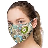 Anti Dust Face Mouth Cover Mask Respirator - Dustproof Anti-bacterial Washable - Reusable masks Respirator Comfy - Cotton Germ Protective Breath Healthy Safety Warm Windproof Mask (Green-Blue)
