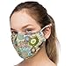 Debrief Me Anti Dust Face Mouth Cover Mask Respirator - Dustproof Anti-bacterial Washable - Reusable masks Respirator Comfy - Cotton Germ Protective Breath Healthy Safety Warm Windproof (Green-Blue)