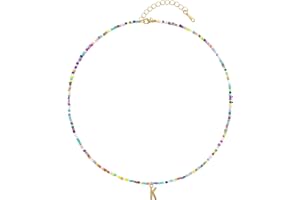 Senfour Gold Plated Initial Letter Necklaces for Girls, Name Necklace Personalized for Women, Girls, Teens and Preteen Girl Gifts for Age 3+