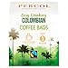 PERCOL Fairtrade Easy Drinking Colombian Coffee Bags Silky-Smooth Flavor, Medium Strength Ultra-Convenient Coffee-On-The-Go 10 Bags/Pk - 1 Pk