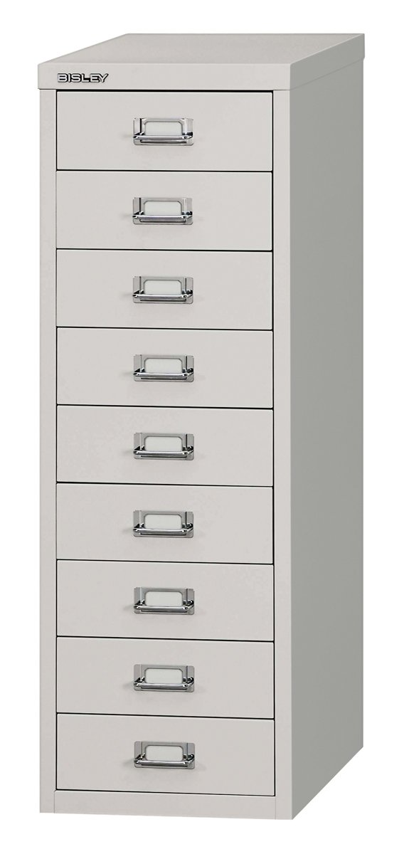 Office Hippo Home Office Bisley 29 Series MultiDrawer, 9 Drawers - Goose Grey