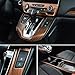 Saihisday Peach Wood Grain Inner Gear Shift Panel Cover Water Cup Holder for Honda CRV CR-V 2017 2018 (Gear Shift Panel Cover)