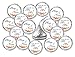 324 Floral Roses Hugs and Kisses from The New Mr. & Mrs. Kisses Wedding Stickers, Chocolate Drops Labels Stickers for Weddings, Bridal Shower Engagement Party Decorations, Favors for Kisses