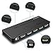 [Upgrade Version] HDMI Splitter SOWTECH 1X4 Ports Powered Video Converter with Full Ultra HD 1080P 4K/2K, 3D Resolutions and HDCP (1 Input to 4 Outputs) - Black