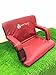 Soft Touch Extra Wide Stadium Seats for Bleachers | Stadium Chairs for Bleachers with Back Support | Bleacher Seats with Backs and Cushion … (Aurora Red)
