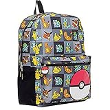 Pokemon Large 17 All Over Print Front Pocket Backpack