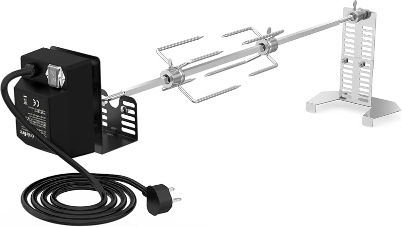 Onlyfire BRK-6101 Universal Gas Grill Rotisserie Kit 15kg Motor UK
