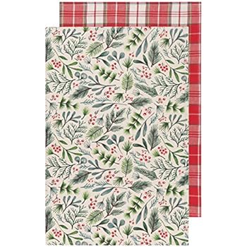 Now Designs Kitchen Towels, Set of Two, Bough & Berry