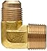 Anderson Metals - 54049-0606 Brass Tube Fitting, 90 Degree Elbow, 3/8