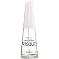 Nail Polish Risque Colorless | Antiallergic Esmalte de Unhas | Fast Dry, Hypoallergenic, Long-Lasting, Extra Sparkle, Made in Brazil | Incolor, 0.3 oz, 8ml