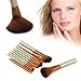 Vander Professional Makeup Brush Set Cosmetics Foundation Blending Blush Eyeliner Face Powder Brush Kabuki Makeup Brushes (12pcs Golden)