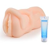 Male Adult Stroker Paloqueth Soft Textured Silicone Adult Masturbation Sex Toy (12.7 Ounces) - FDA Approved