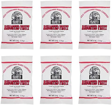 Claeys Old Fashioned Hard Candy - 6 Pack - Assorted Fruit - Since 1919