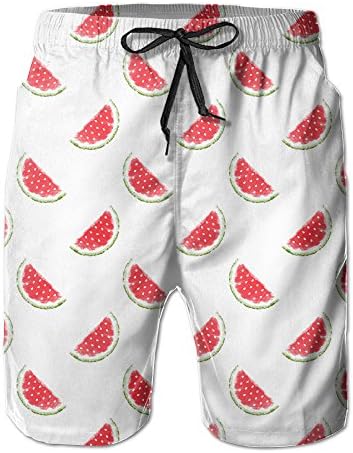 Summer Fruit Watermelon Men's Quick Dry Beach Board Shorts Summer Swim Trunks For Father'S Day For Boy Swimming