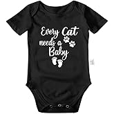 NeulaChic Every Cat Needs A Baby Bodysuit, Funny Newborn Boys Outfits, Coming Home Outfit Girls 0-24 Infant Clothing