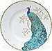 222 Fifth 16-Piece Porcelain Dinnerware Set for 4, Elegant Plates and Bowls Sets-White, Teal, Gold Ceramic Dishes, Chip Proof Kitchen and Dining Dish Set, Microwave & Dishwasher Safe, Peacock Garden