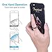 Transparent Phone Ring Holder Grip, Clear Cell Phone Accessories, Ring Holder 360 Degree Rotation 180 Degree, Flip Ring Grip Finger Ring Stand Kickstand for Phone Case(2 Silver 1 Rose Gold 1 Grey)