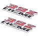 Aimoll 2pcs 392 Hemi Emblem, Badge Decal 3D Logo for Dodge Challenger Chrysle 300c (Chrome red)