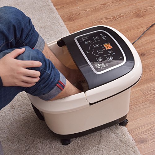 MD Group All-in-One Foot Spa Massager with 4 Rollers