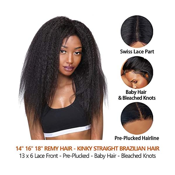 1B Deep Wave HD Lace Frontal Wigs Human Hair 180% Density Pre Plucked With Baby Hair 13x6 Lace / 200% / 12 Inch - View #3