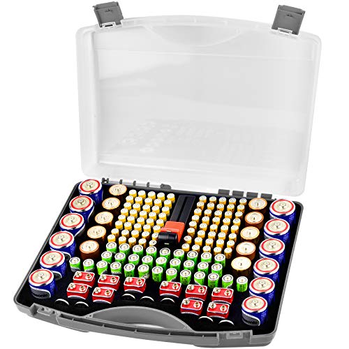 Battery Organizer Case with Tester Holds 180+ Bahrain Ubuy