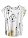 Milumia Women's Boho Print Tee Short Sleeve Summer Casual Blouse Top A White X-Large