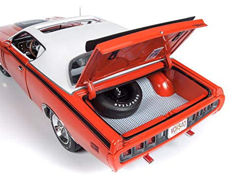 1971 Dodge Charger R/T with Sunroof Orange and White Top (MCACN) Limited Edition to 1002 Pieces Worldwide 1/18 Diecast Model Car by Autoworld AMM1148