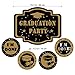 TINKSKY Graduation Banner Garland Graduation Bunting Banner Party Decoration Kit Wall Stickers Hanging Swirl Decorations