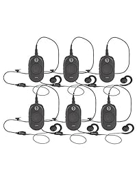 Paquete de 6 walkie talkies de radio de dos vías CLP1010 de Motorola