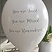 ANGEL & DOVE 25 White Funeral Balloons 'You are Loved, Missed, Remembered' Biodegradable - Memorial, Celebration of Life