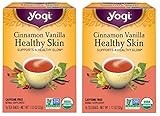 Yogi Tea - Cinnamon Vanilla Healthy Skin - Supports A Healthy Glow - 16 Tea Bags Each Box (Pack of 2)