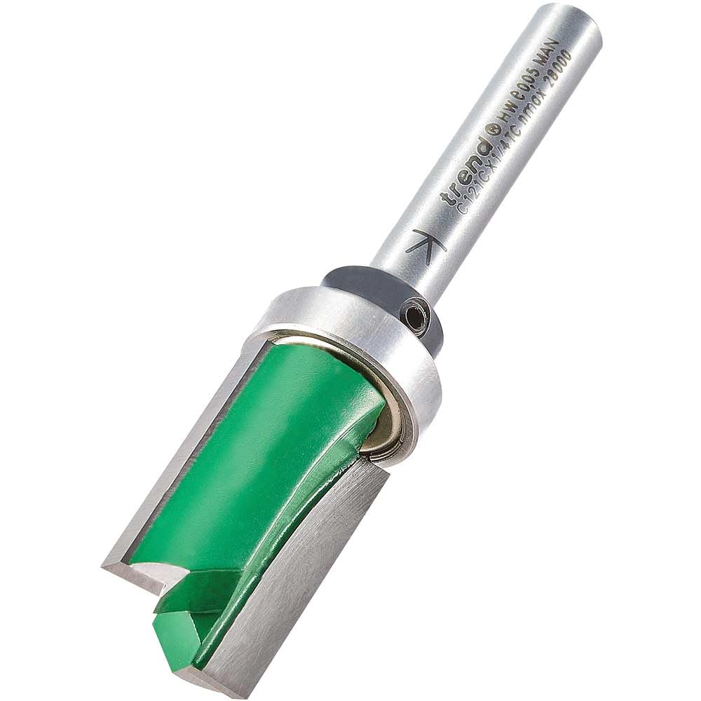 Trend CraftPro Guided Profiler Router Cutter Bit, 1/4 Inch Shank, 15.9mm Cut Diameter & 25mm Cut Length, Tungsten Carbide Tipped, C121CX1/4TC โ image 1
