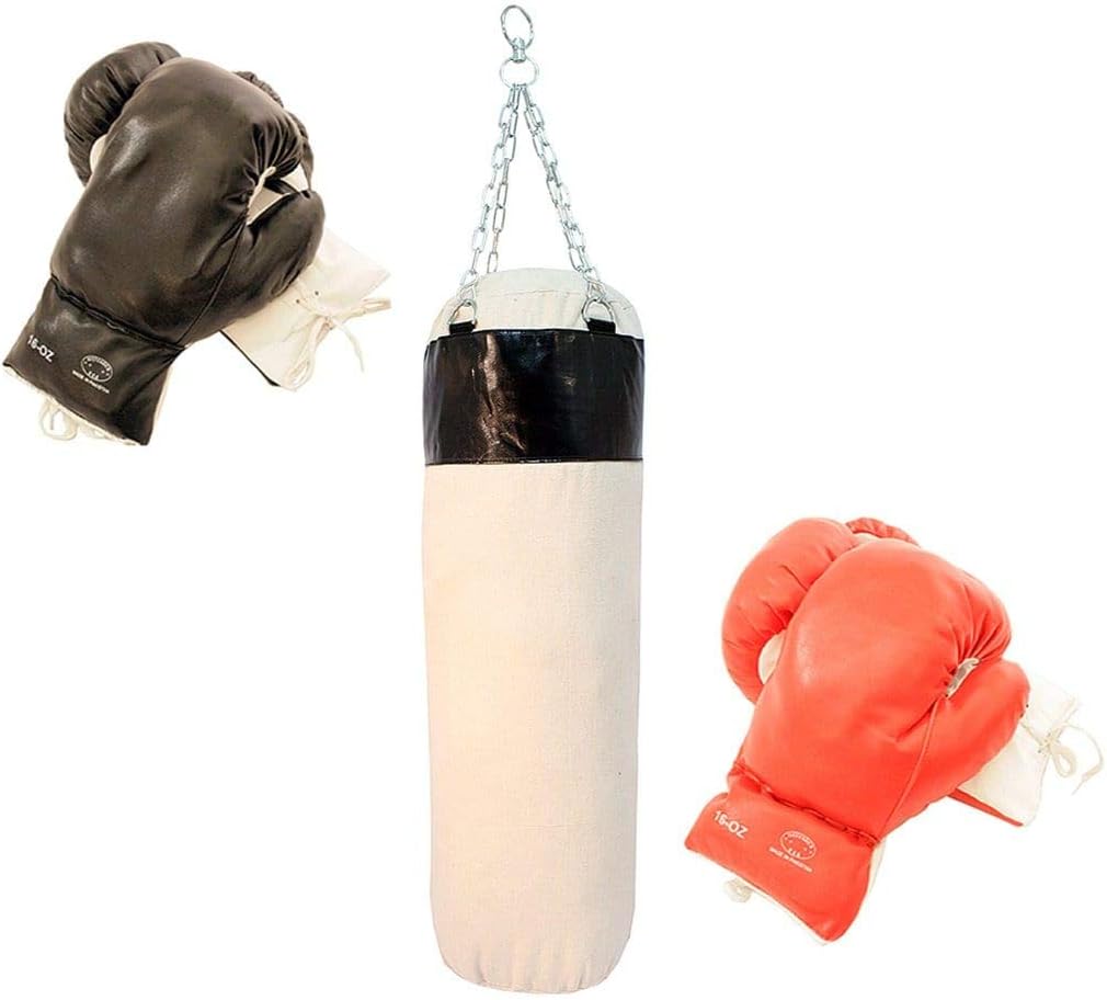 Last Punch Pro Boxing Set of 2 Pairs Gloves with Punching Bag