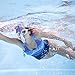 Kraken Aquatics Swim Snorkel for Lap Swimming, Swimmers Training and Pool Therapy Equipment | Quality Adult Center Mount Snorkel with Comfortable Silicone Mouthpiece and One-Way Purge Valve | Blue