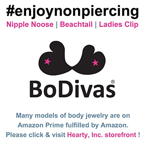 2 BoDivas+Hematite+Adjuster+Nipplerings+Nipplechain