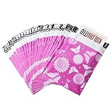 Metronic 10x13 100pack Butterfly Designer Shipping Bags Gifts Boutique Custom Bags with Self Adhesive, Waterproof and Tear-Proof Postal Printed Bags