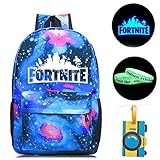 Gash Hao Fortnite Backpack College School Bookbag Anti Theft Luminous Travel Laptop Bag