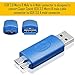 AFUNTA 4 Kinds of USB 3.0 Adapters, USB 3.0 Type-A Female to Female and Male to Male, Type A Female to B Female, Micro-B Male to TypeA Male, High Convert Speed Extension Coupler Connector