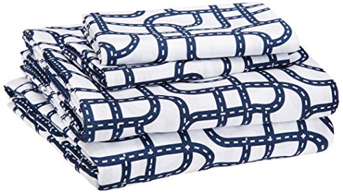 image for AmazonBasics Easy Care Super Soft Microfiber Kid's Bed-in-a-Bag Beddin